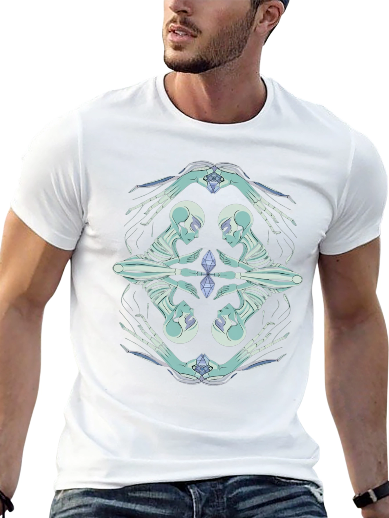 Mystic Skeleton Graphic Tee - Modern Comfort