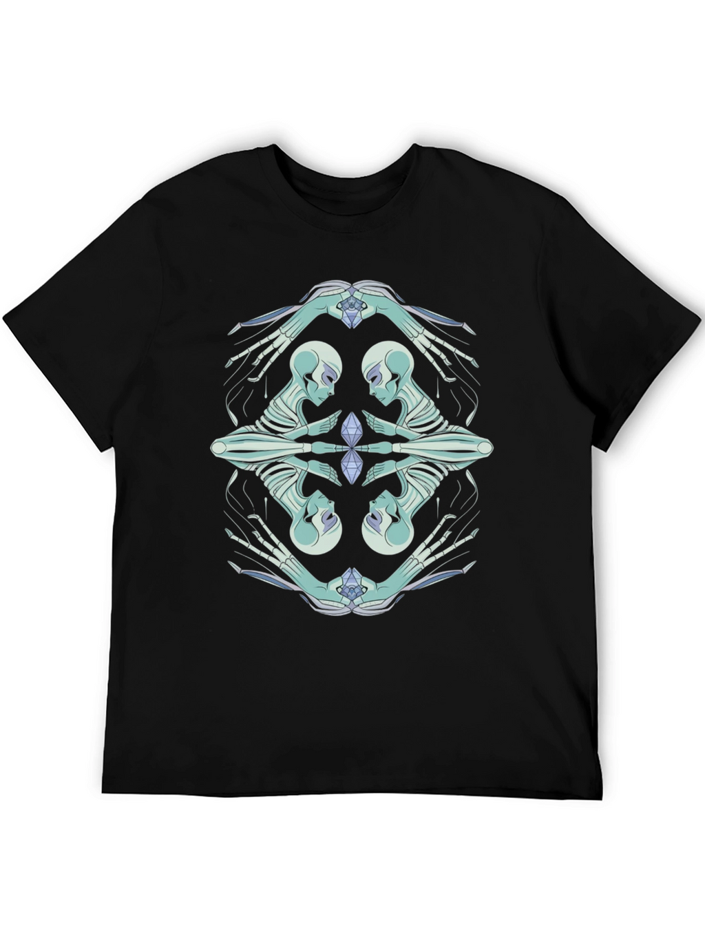Mystic Skeleton Graphic Tee - Modern Comfort