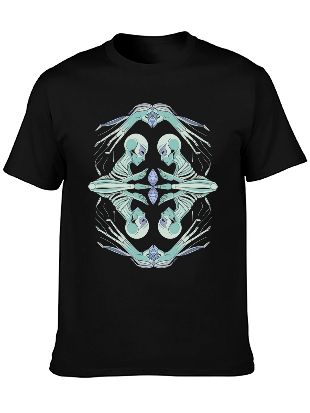 Mystic Skeleton Graphic Tee - Modern Comfort