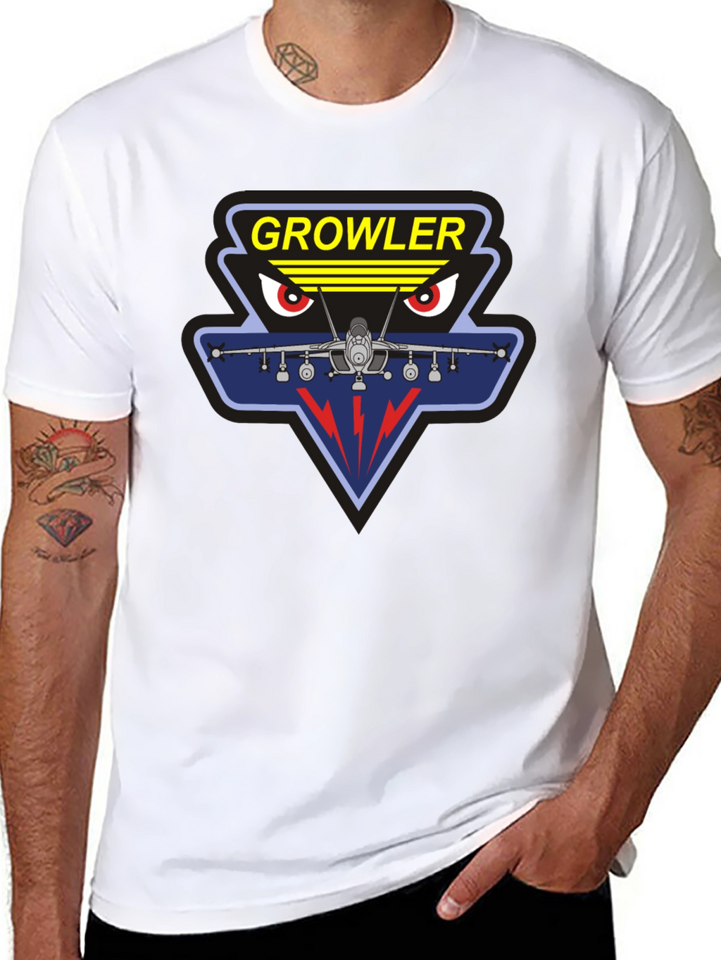 Growler Jet Graphic Black T-Shirt
