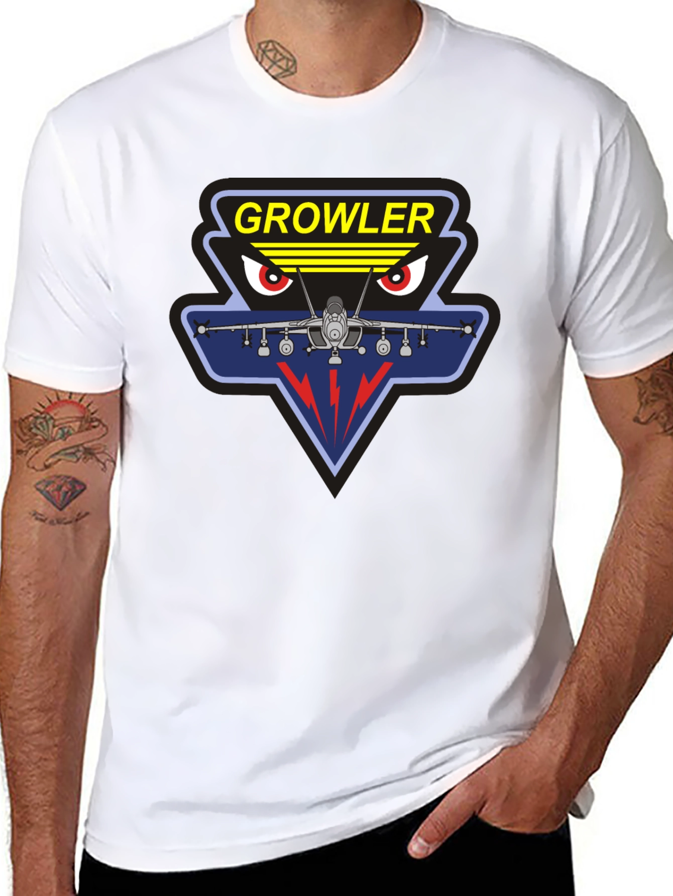 Growler Jet Graphic Black T-Shirt