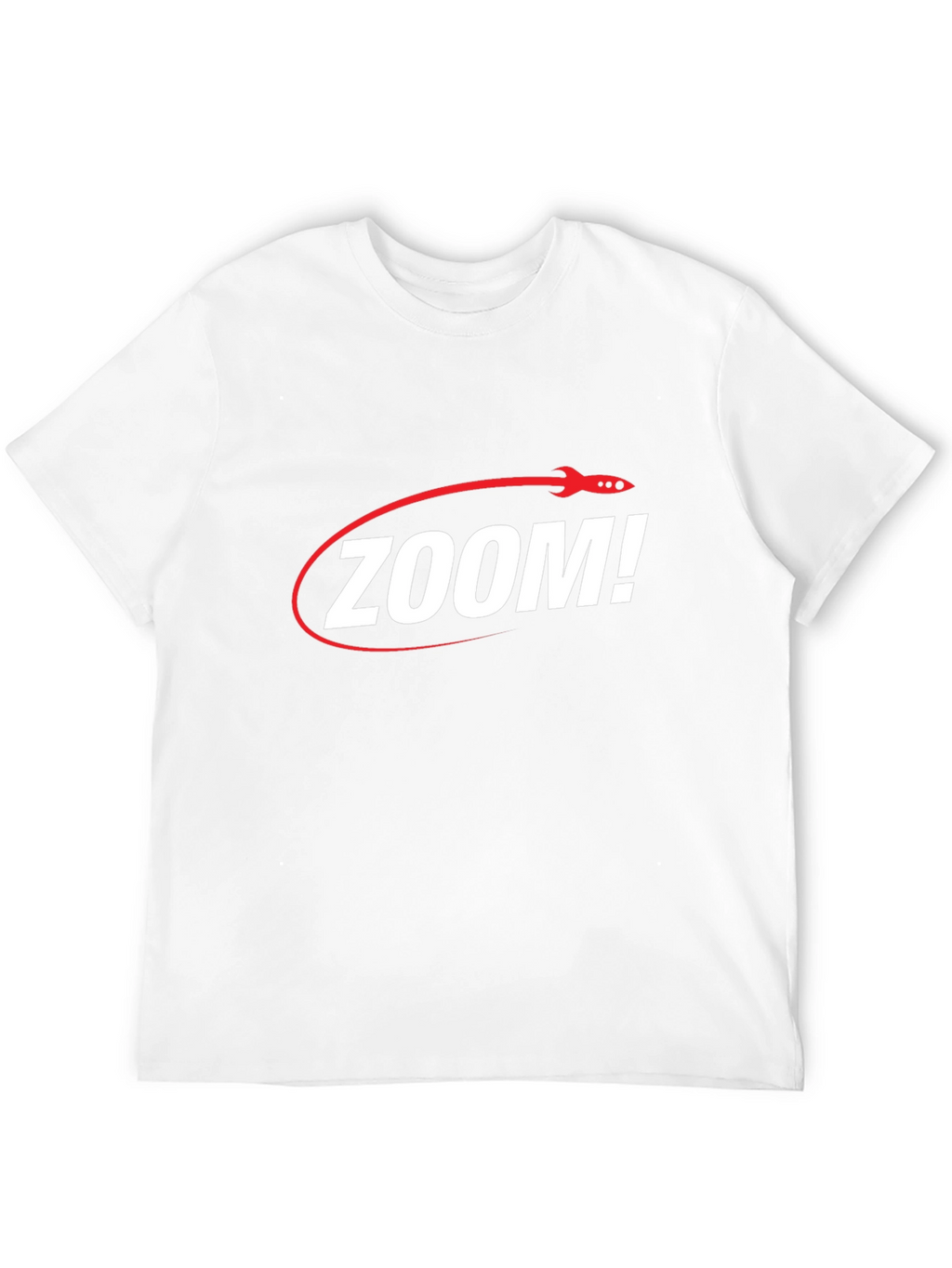 Zoom! Rocket Graphic T-Shirt - Sleek Black Tee
