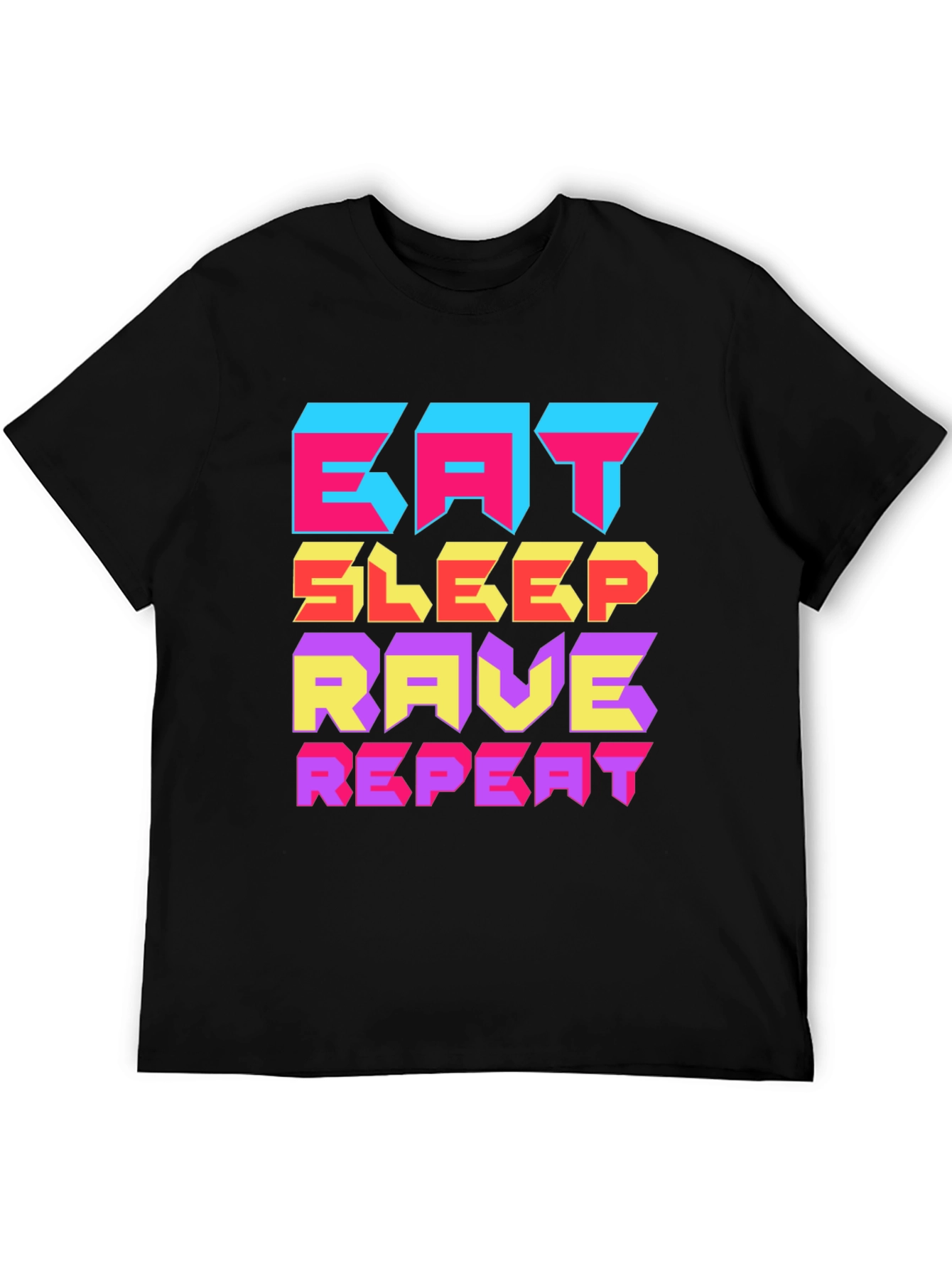 Eat Sleep Rave Repeat Graphic Tee