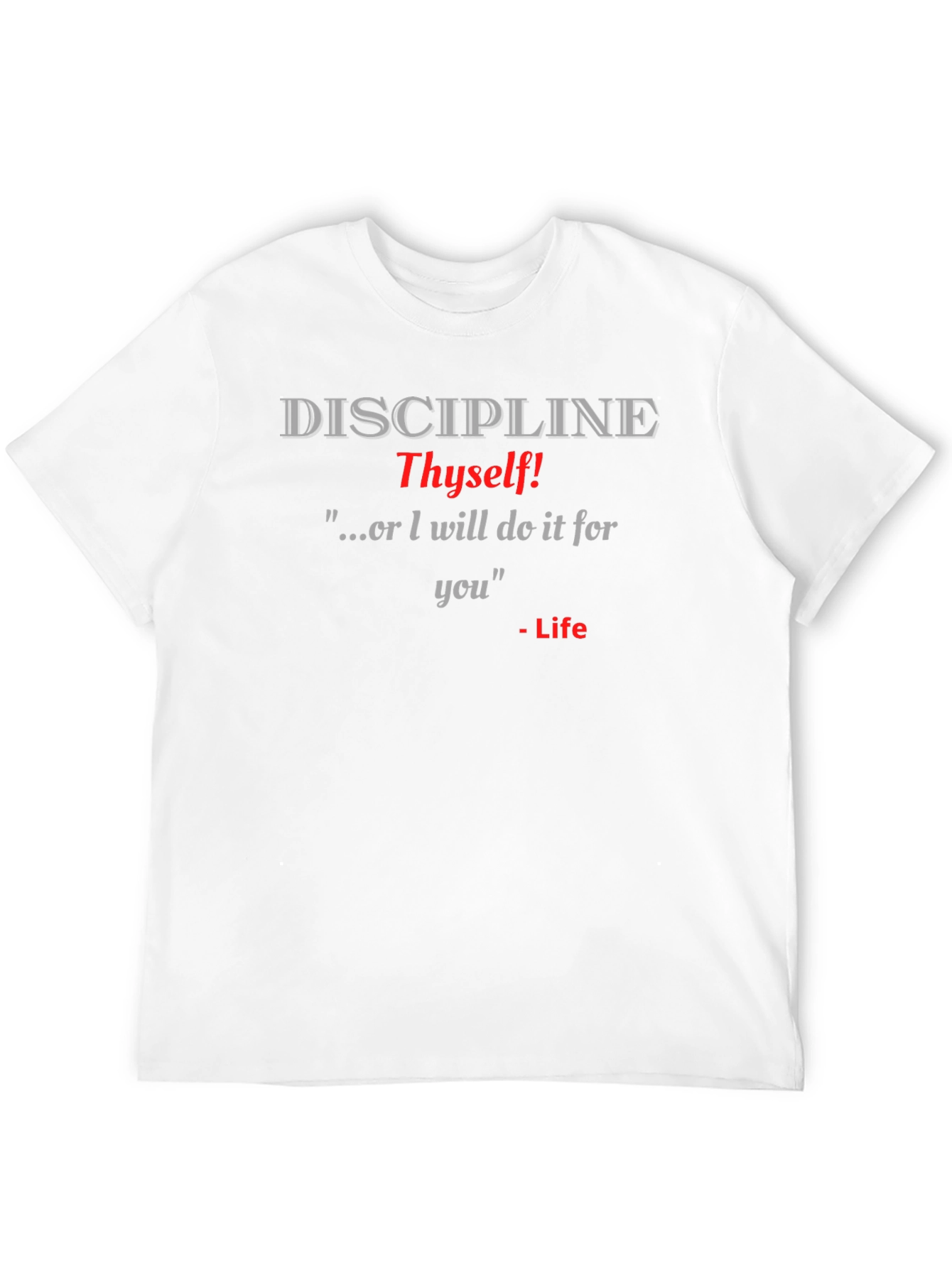 Discipline Thyself Graphic T-Shirt