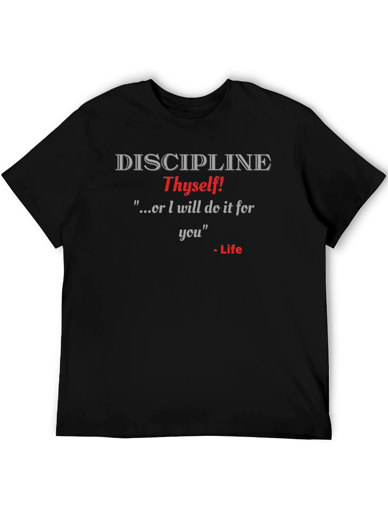 Discipline Thyself Graphic T-Shirt