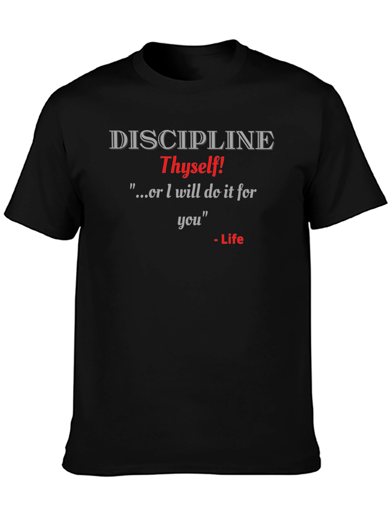 Discipline Thyself Graphic T-Shirt