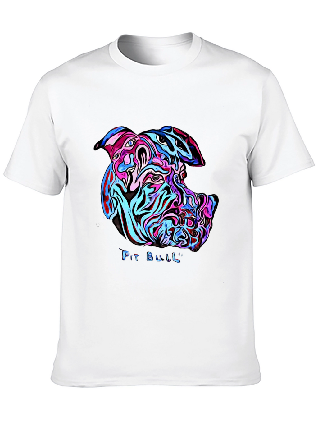Psychedelic Pit Bull Graphic Tee