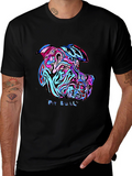 Psychedelic Pit Bull Graphic Tee