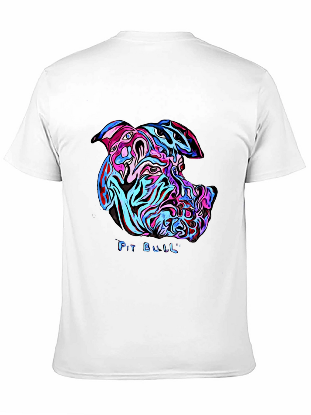 Psychedelic Pit Bull Graphic Tee
