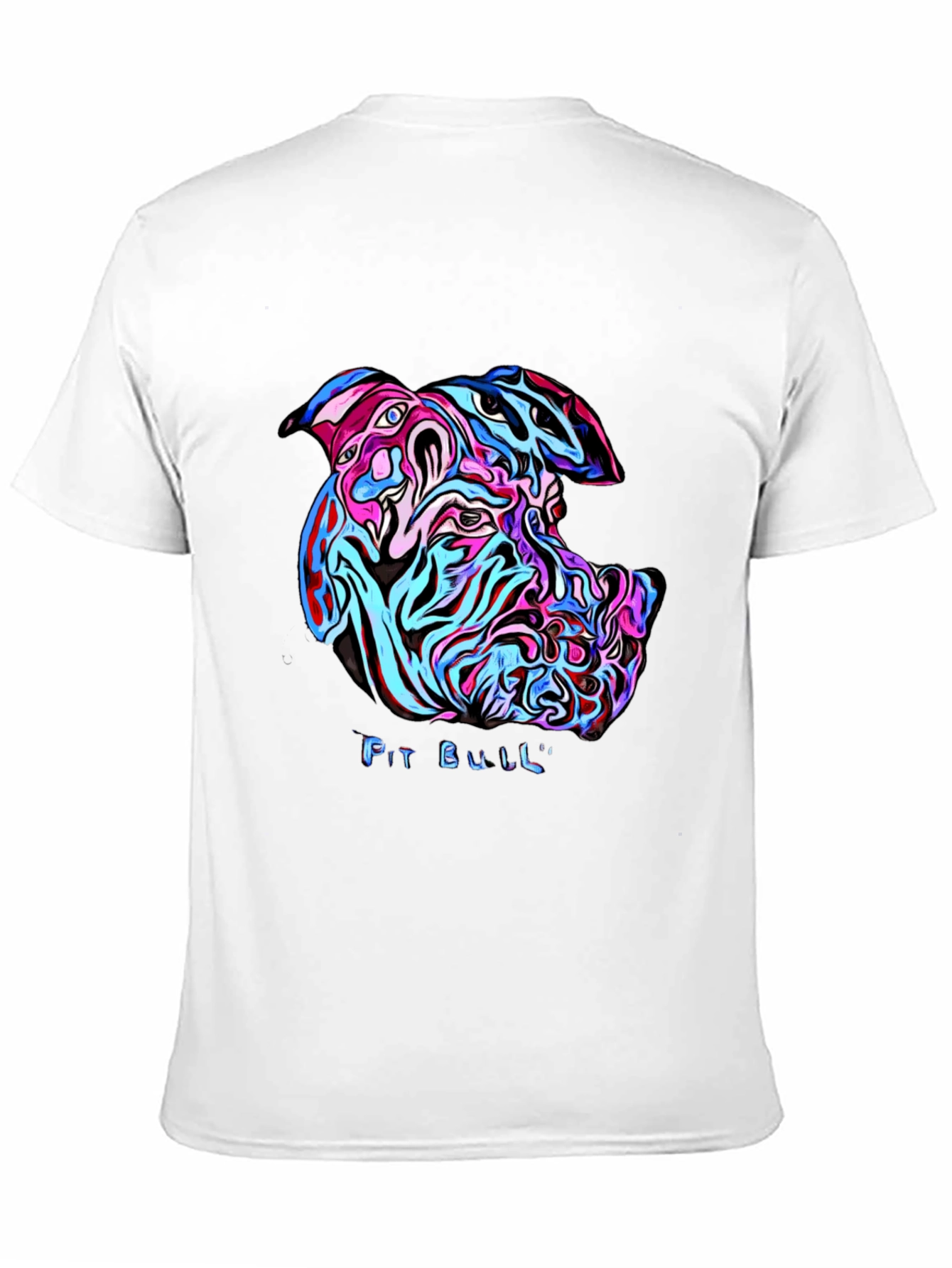 Psychedelic Pit Bull Graphic Tee