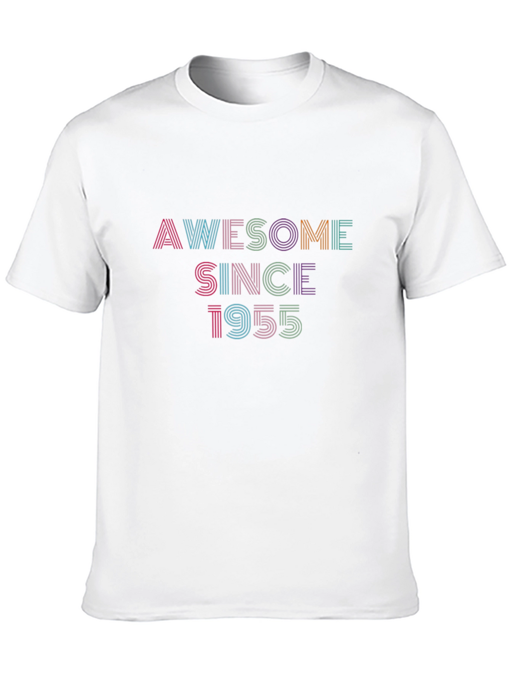 Awesome Since 1955 Graphic Tee - Retro Birthday Gift