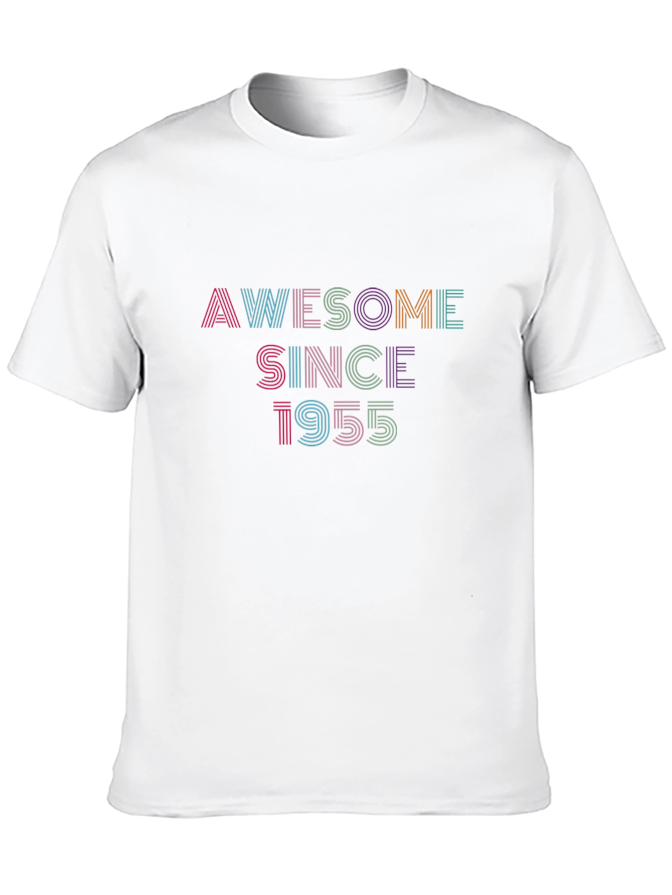 Awesome Since 1955 Graphic Tee - Retro Birthday Gift
