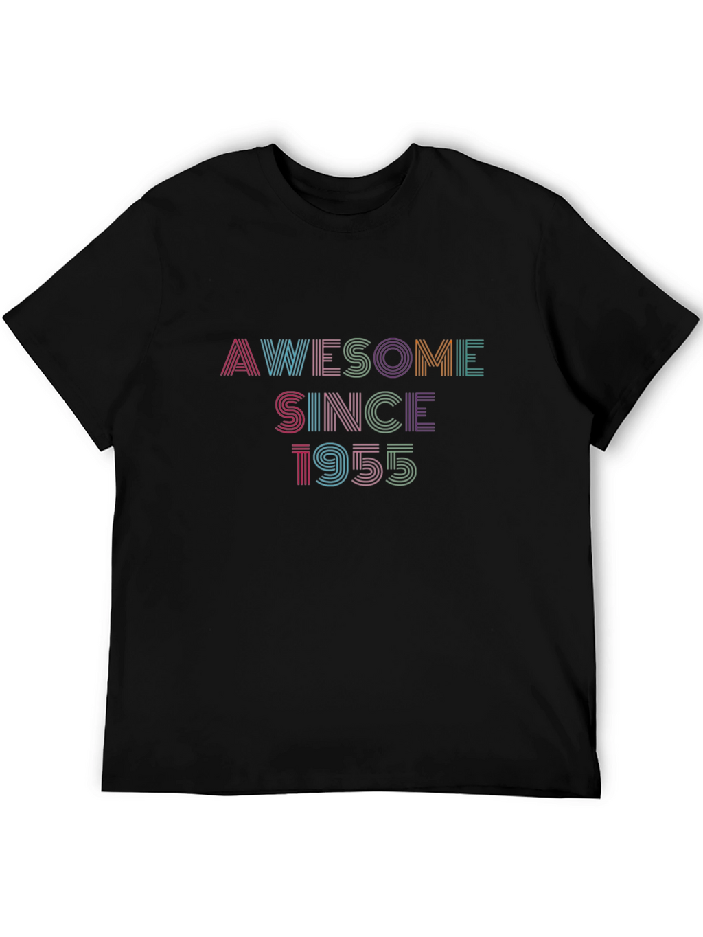 Awesome Since 1955 Graphic Tee - Retro Birthday Gift