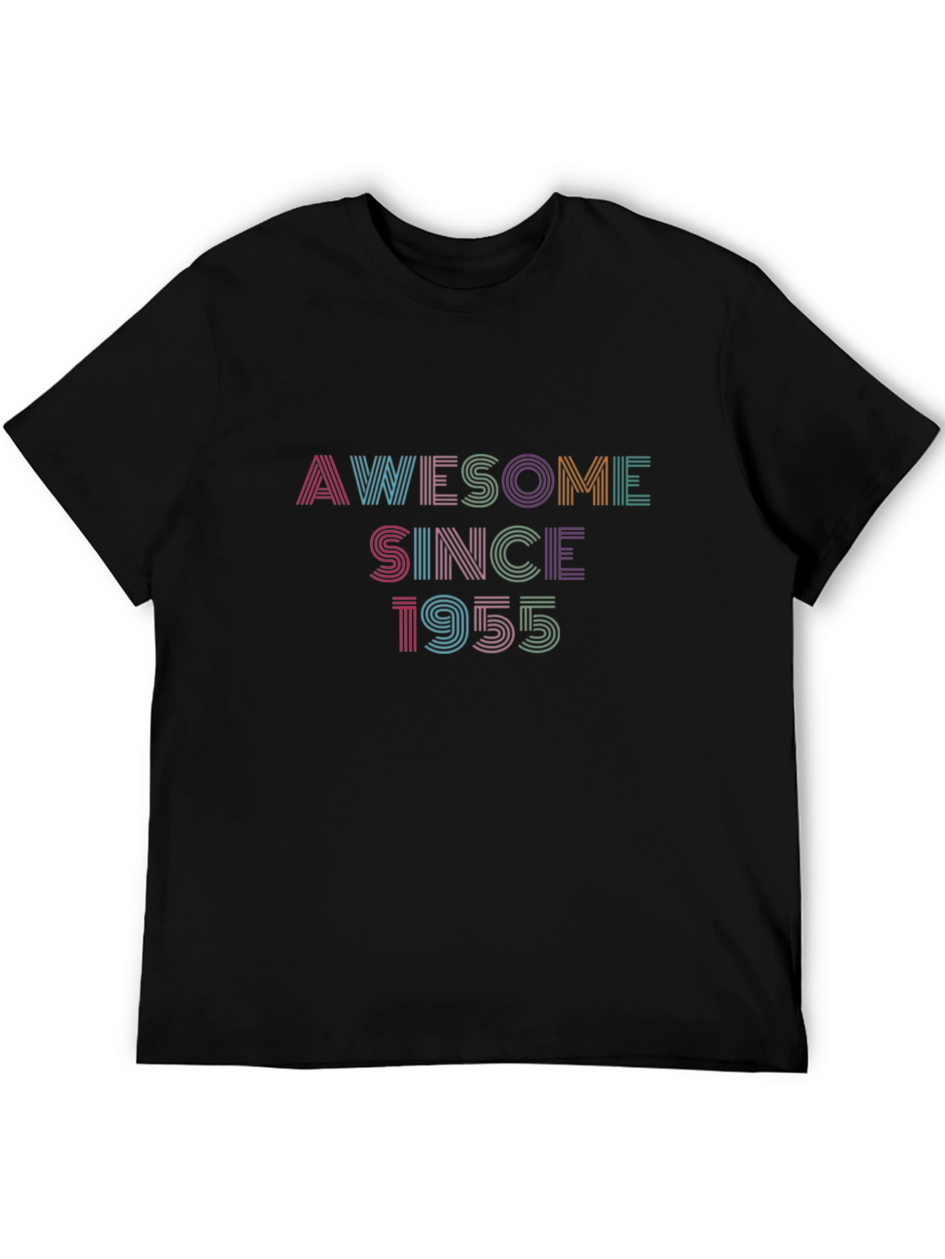 Awesome Since 1955 Graphic Tee - Retro Birthday Gift