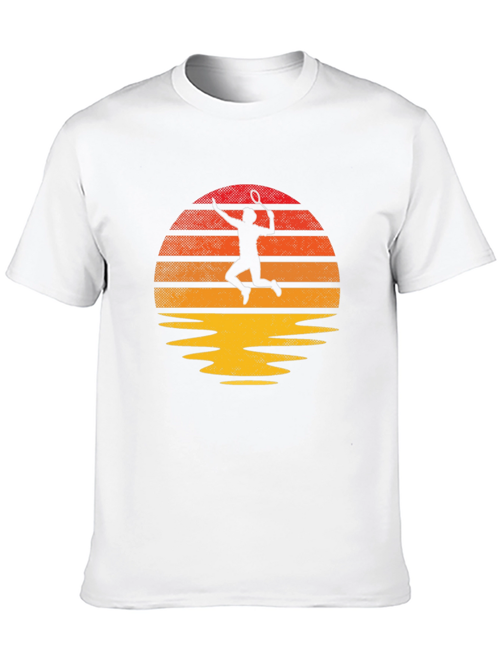 Retro Tennis Sunset Graphic Tee