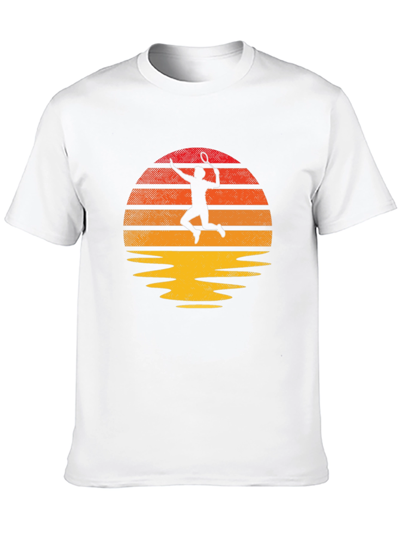 Retro Tennis Sunset Graphic Tee