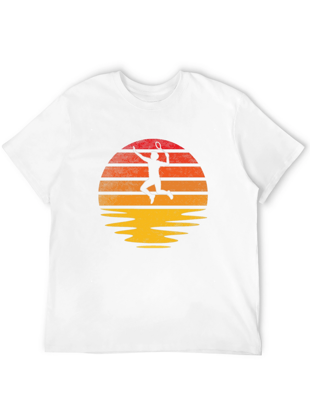Retro Tennis Sunset Graphic Tee