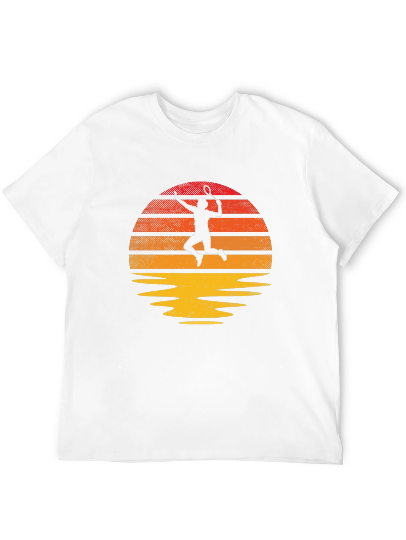 Retro Tennis Sunset Graphic Tee