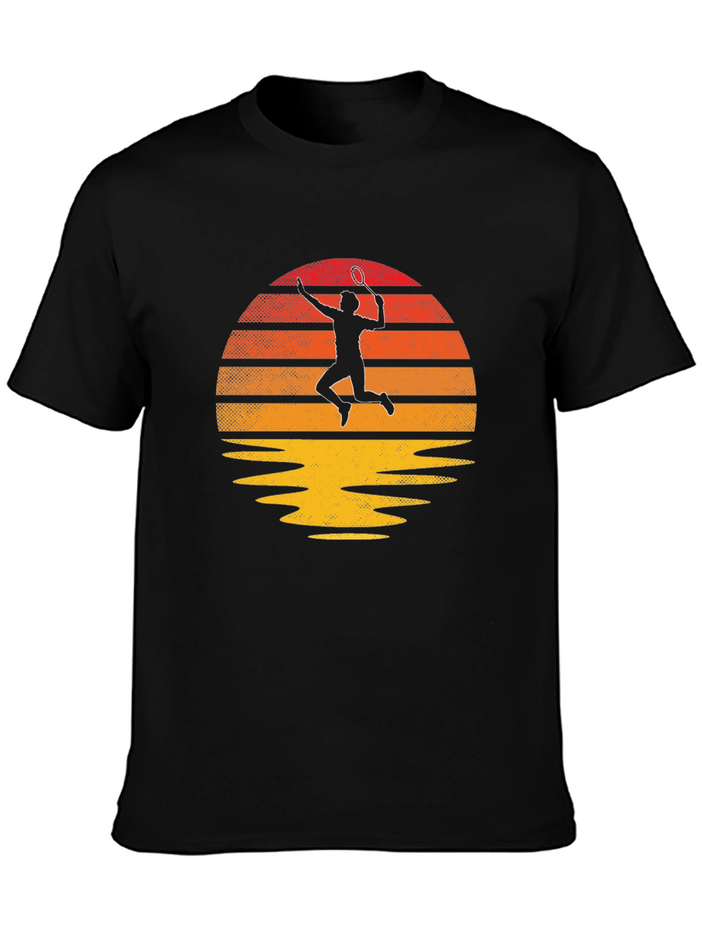 Retro Tennis Sunset Graphic Tee