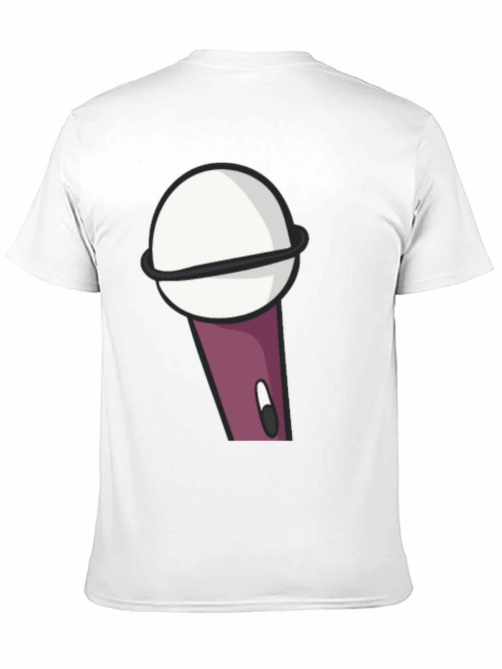 Microphone Graphic Tee - Black Cotton Comfort