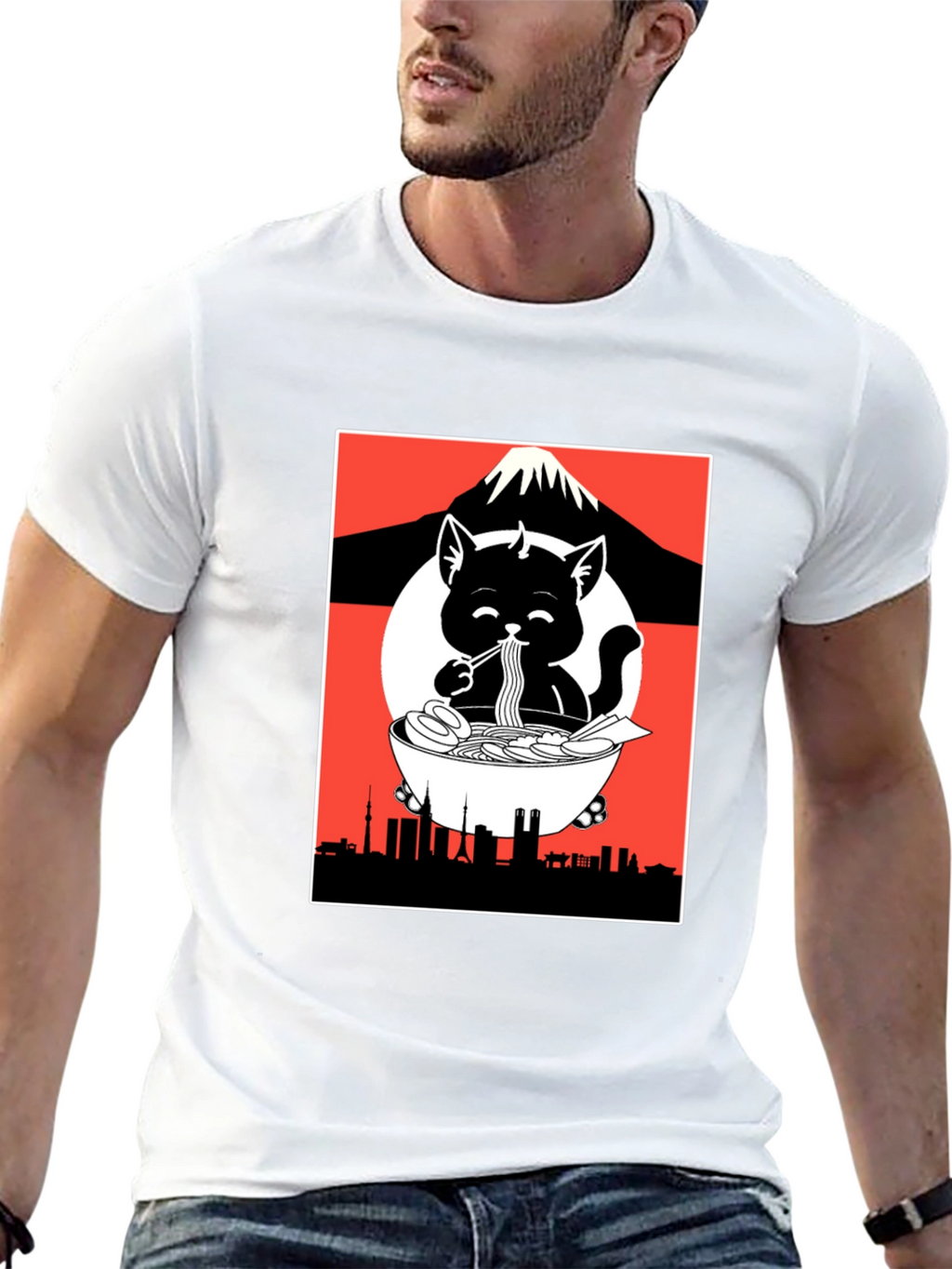 Ramen Cat Graphic Tee