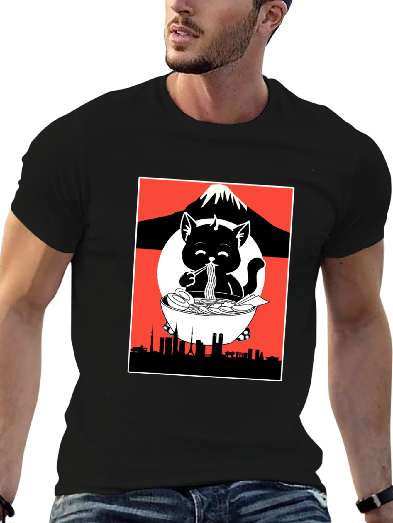 Ramen Cat Graphic Tee