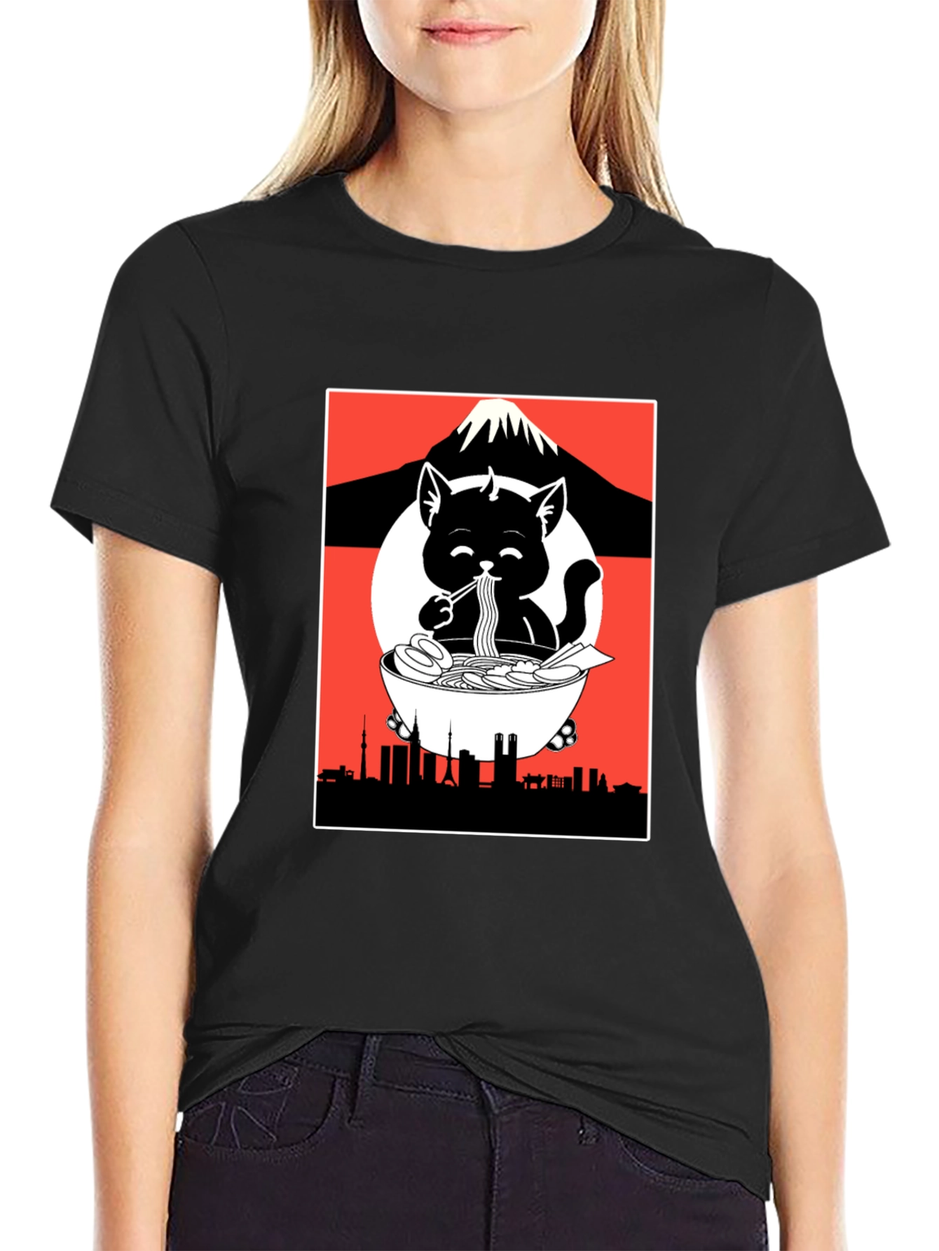 Ramen Cat Graphic Tee