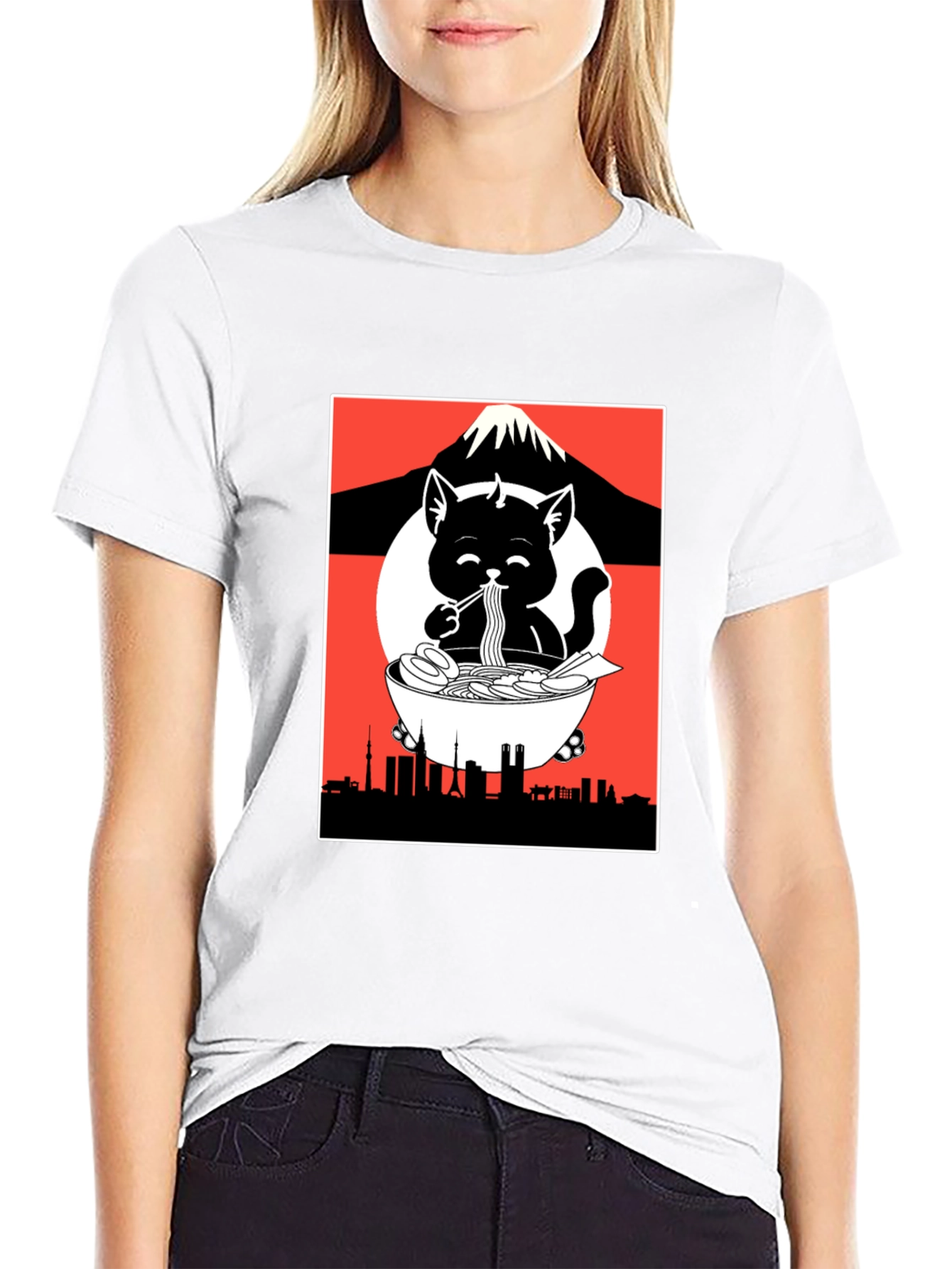Ramen Cat Graphic Tee