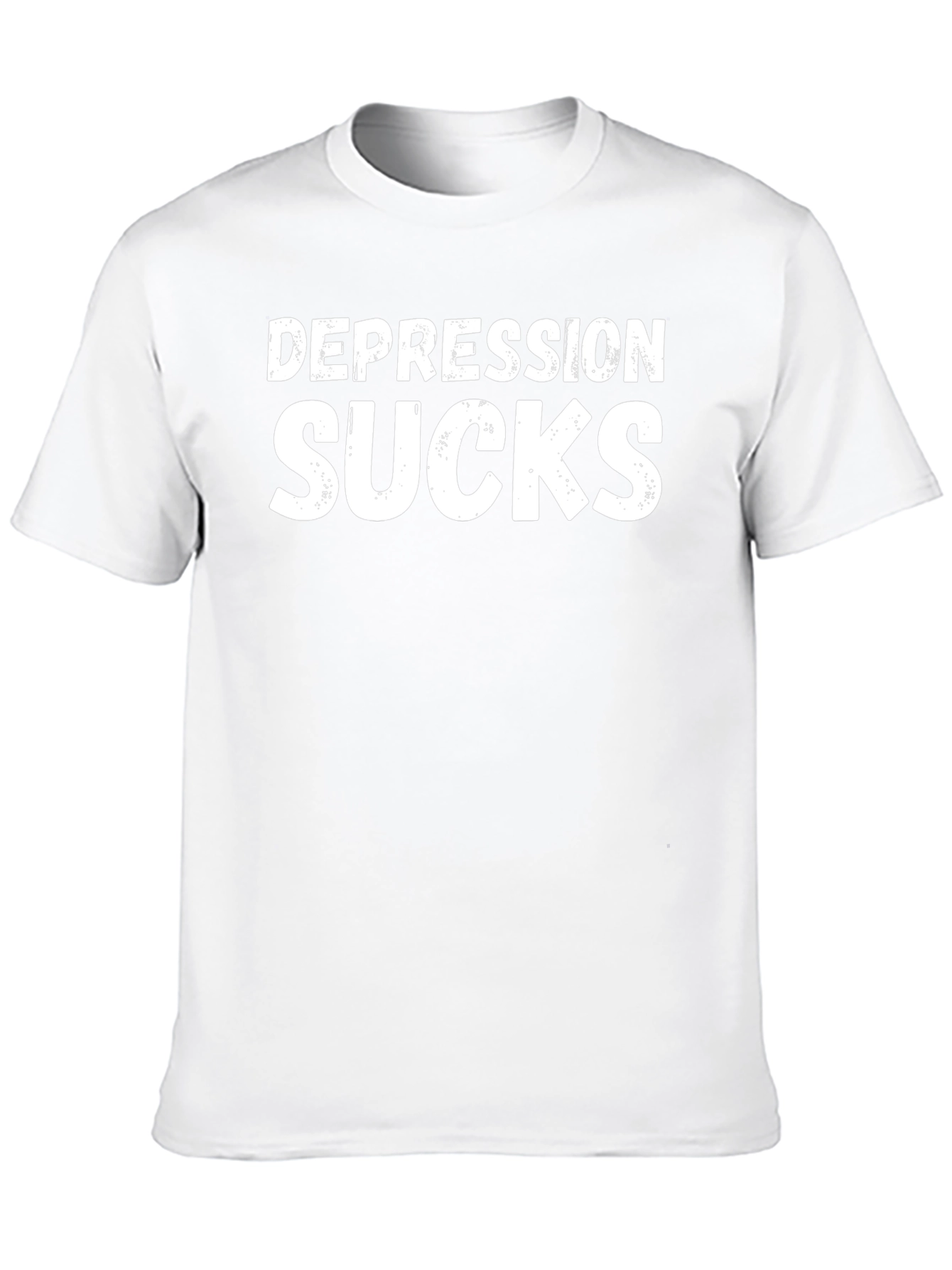 Depression Sucks Graphic Tee - Black Cotton Comfort