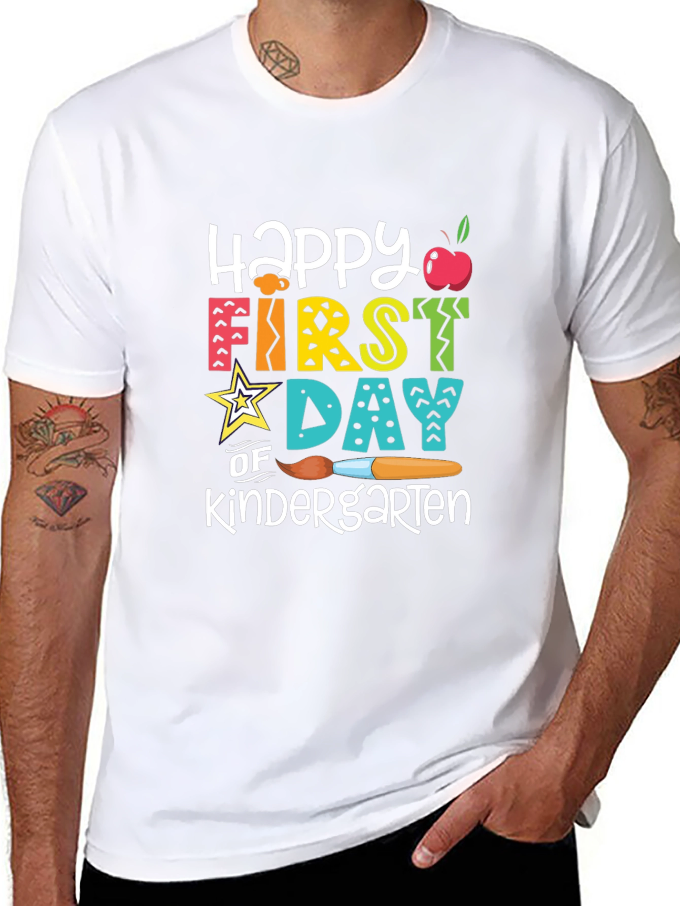 Happy First Day of Kindergarten Graphic T-Shirt