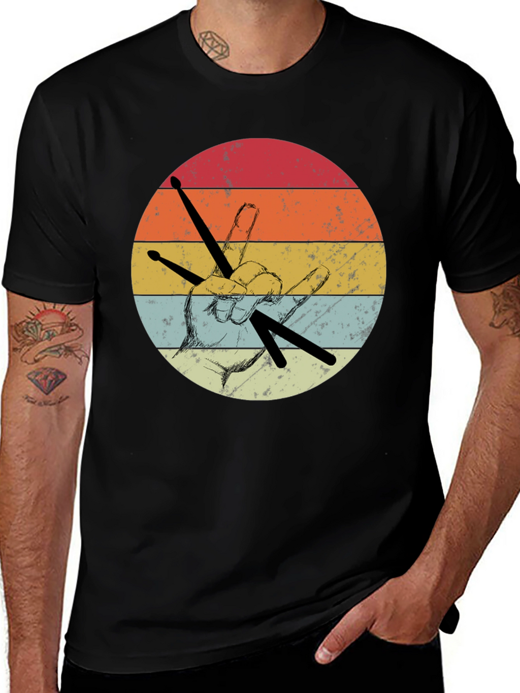 Retro Drummer T-Shirt