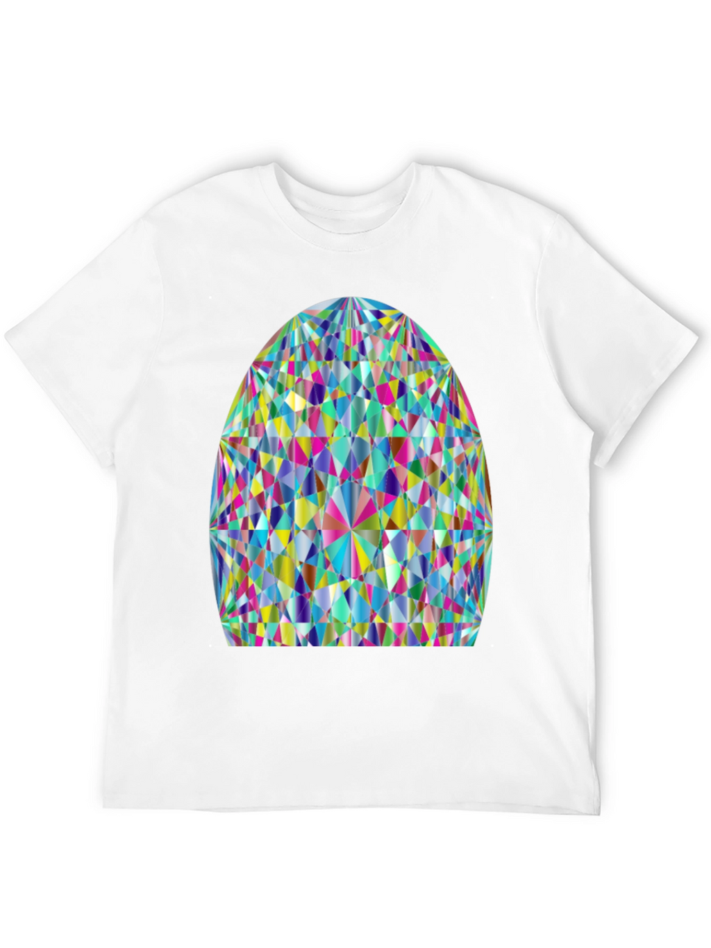 Prism Geometric Graphic Tee - Stylish Cotton Comfort