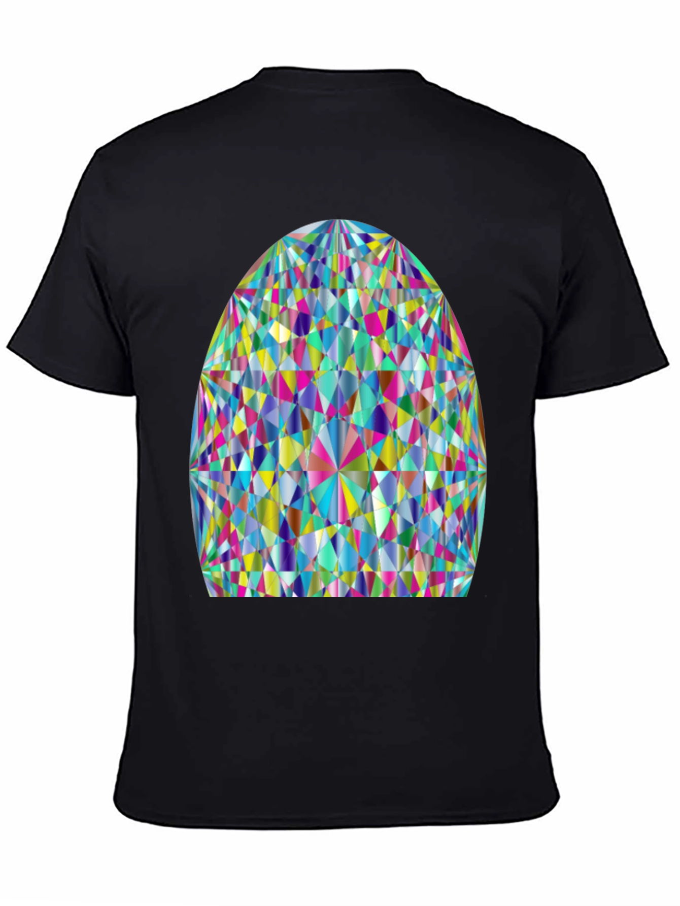 Prism Geometric Graphic Tee - Stylish Cotton Comfort