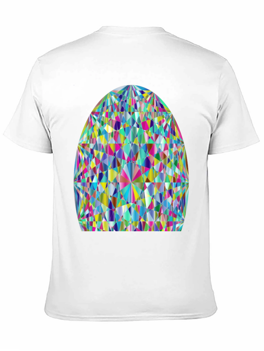 Prism Geometric Graphic Tee - Stylish Cotton Comfort
