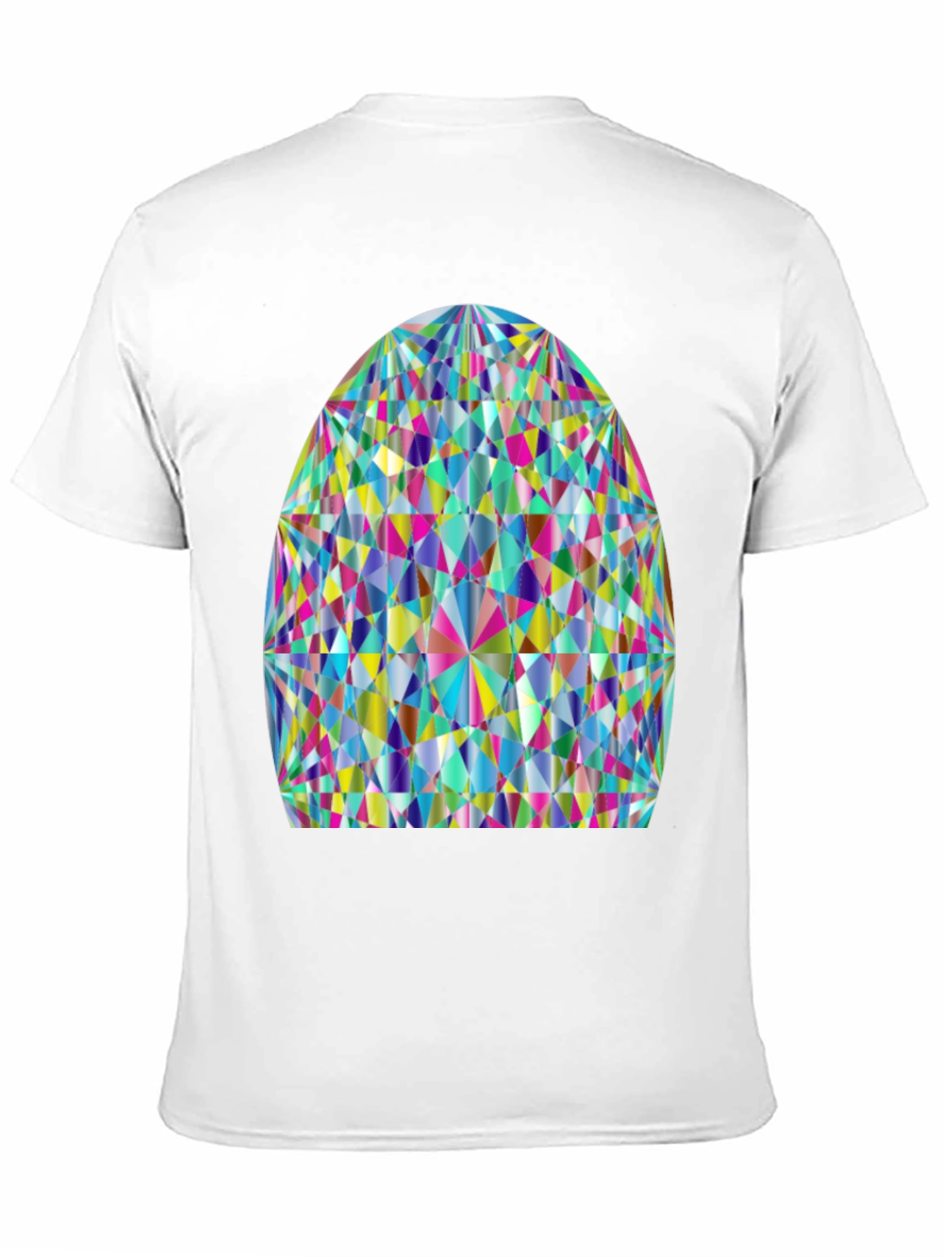 Prism Geometric Graphic Tee - Stylish Cotton Comfort