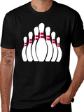 Bowling Pin Graphic Tee - Strike Style!