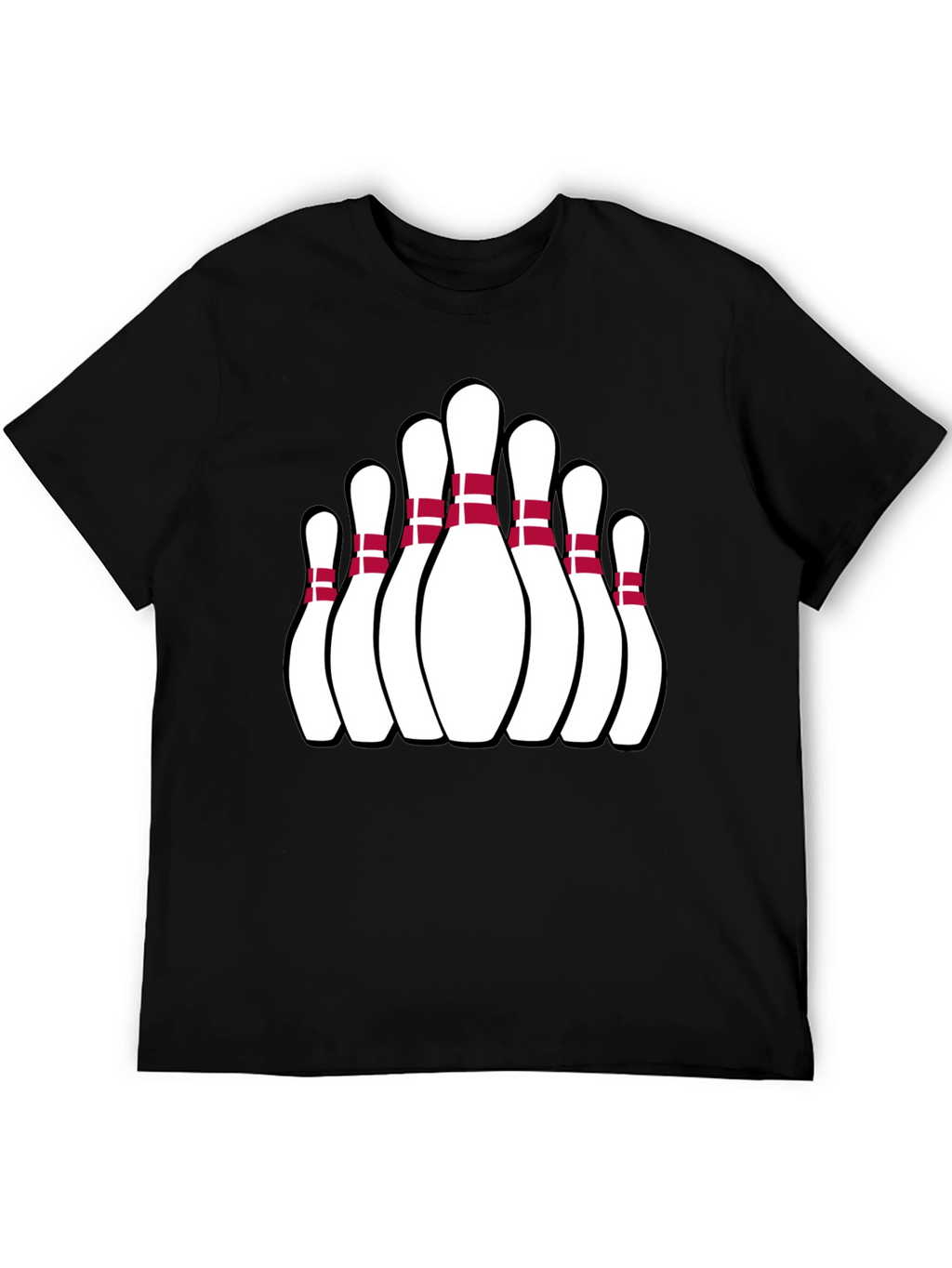 Bowling Pin Graphic Tee - Strike Style!