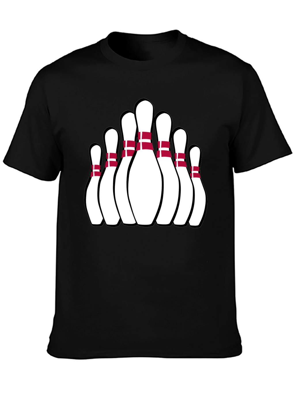 Bowling Pin Graphic Tee - Strike Style!