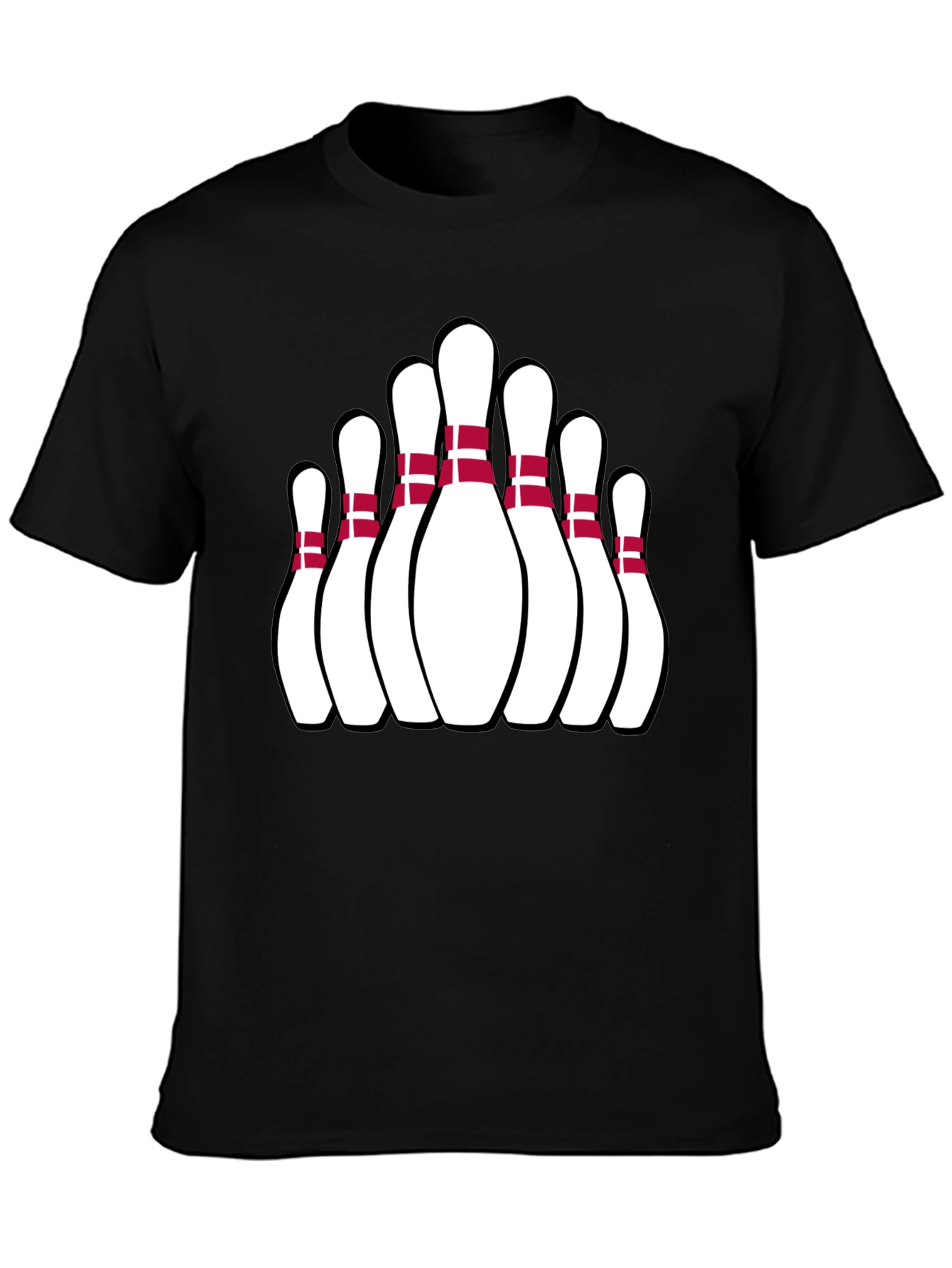 Bowling Pin Graphic Tee - Strike Style!