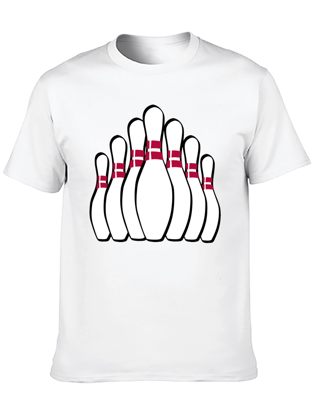 Bowling Pin Graphic Tee - Strike Style!