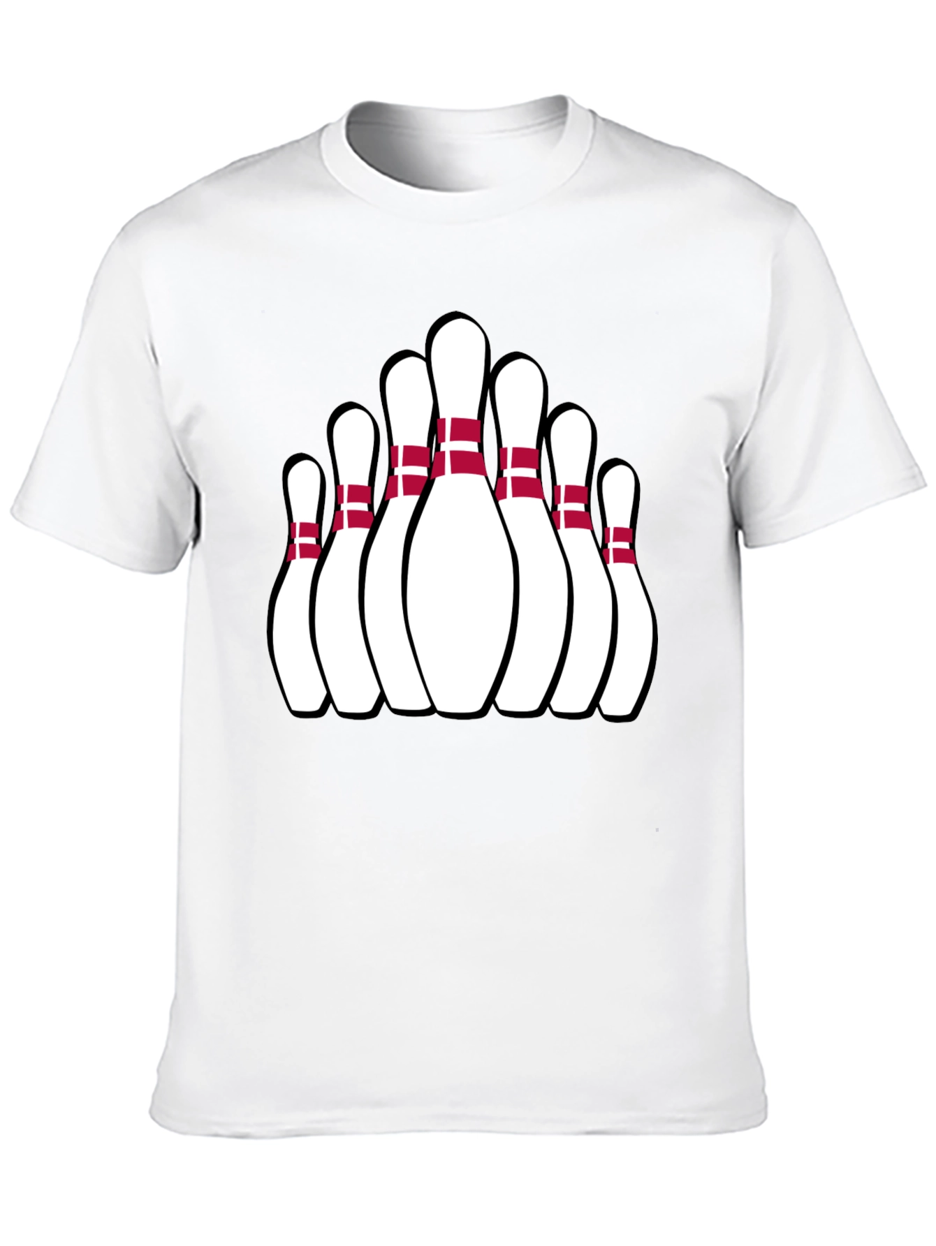 Bowling Pin Graphic Tee - Strike Style!