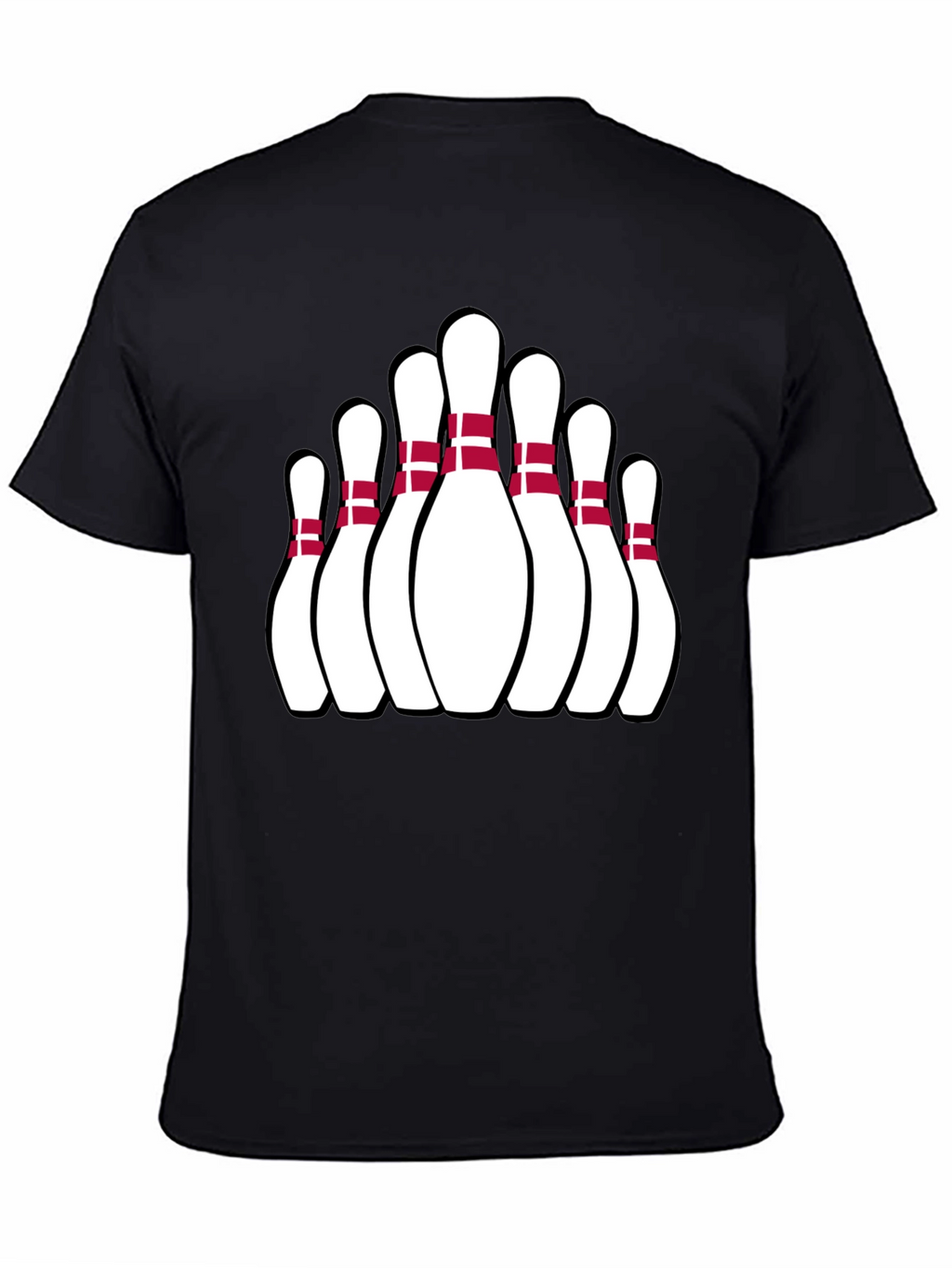 Bowling Pin Graphic Tee - Strike Style!