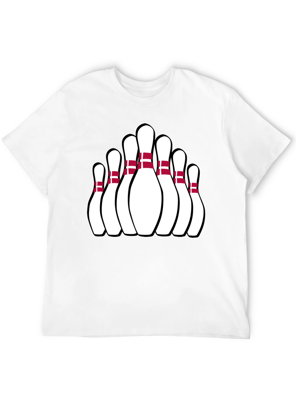Bowling Pin Graphic Tee - Strike Style!