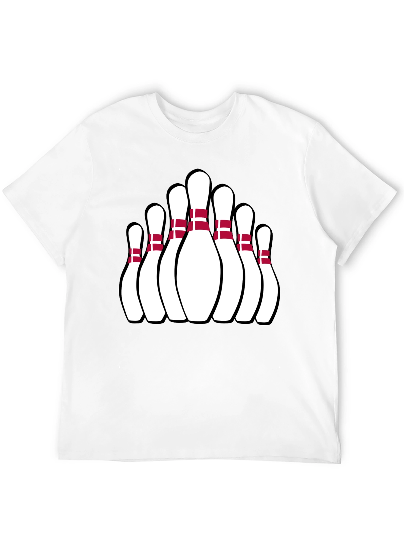 Bowling Pin Graphic Tee - Strike Style!