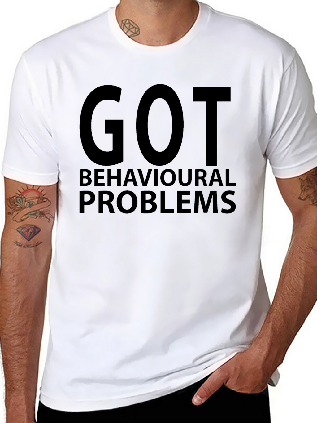 Got Behavioural Problems Mens Black T-Shirt
