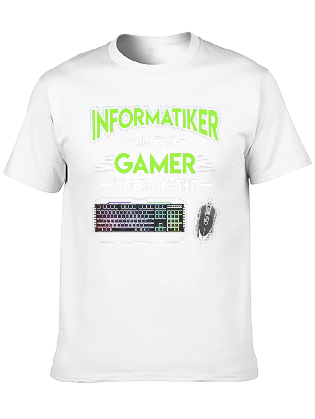 Informatiker Gamer T-Shirt - Day Coder Night Gamer