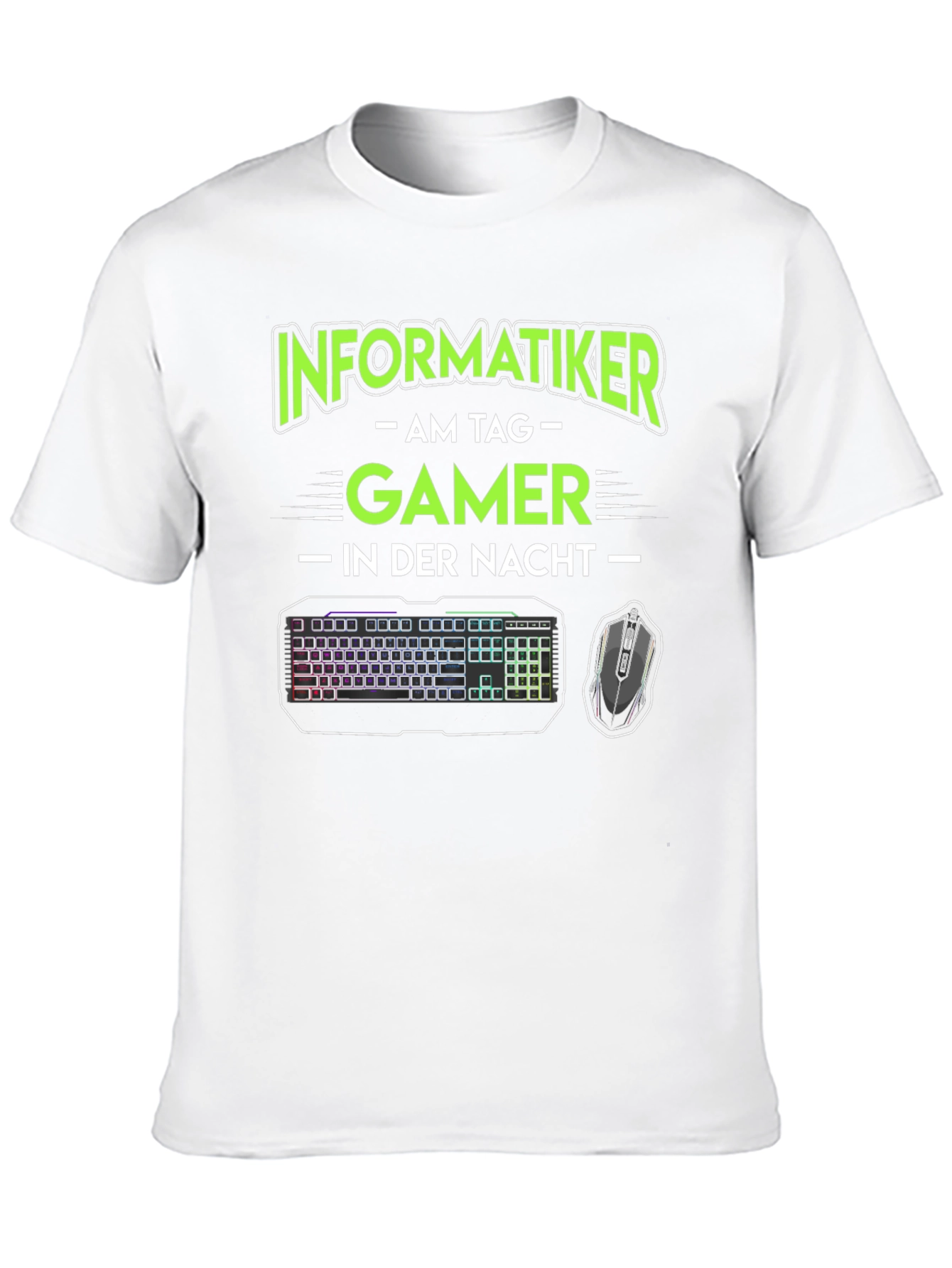 Informatiker Gamer T-Shirt - Day Coder Night Gamer