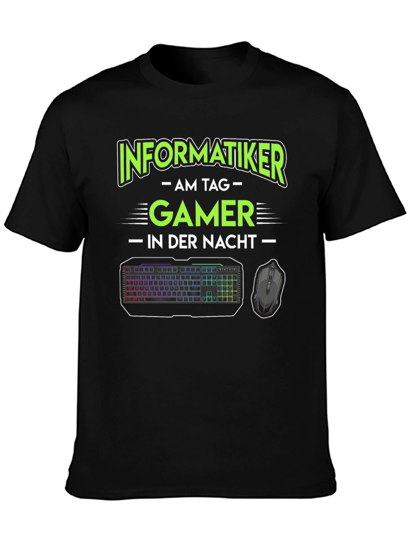 Informatiker Gamer T-Shirt - Day Coder Night Gamer