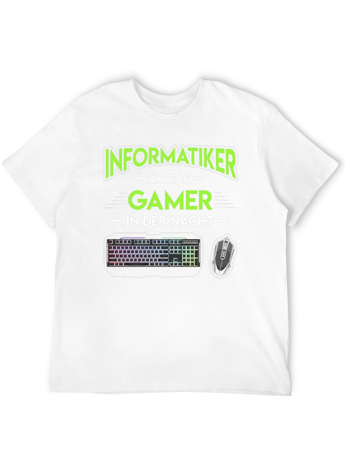 Informatiker Gamer T-Shirt - Day Coder Night Gamer
