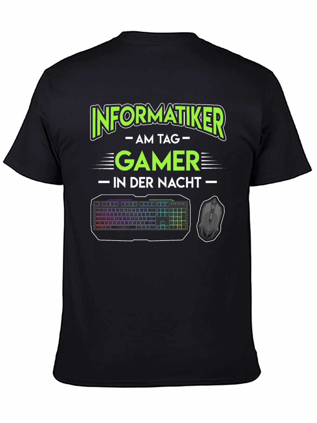 Informatiker Gamer T-Shirt - Day Coder Night Gamer